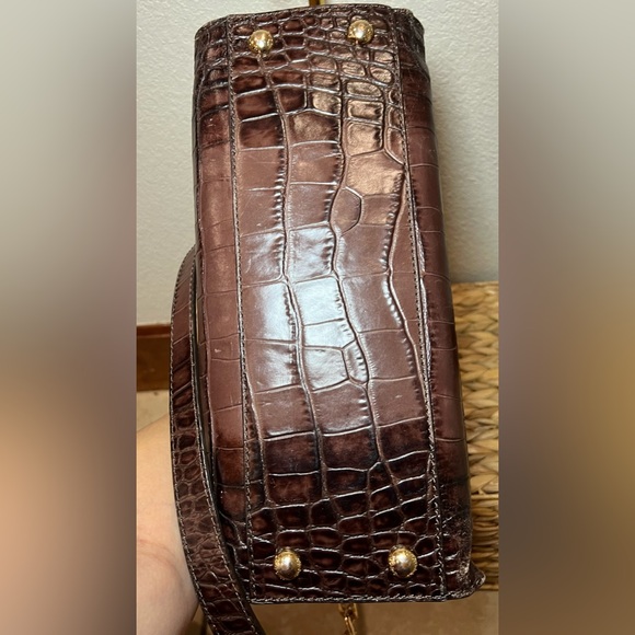 MICHAEL KORS Hamilton-Croc embossed 2 way tote crossbody 🤎💛🤎 - Picture 7 of 9